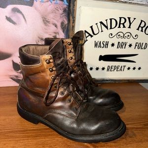 vintage red wing boots gore-tex insulation size 10.5 Distressed Made In USA